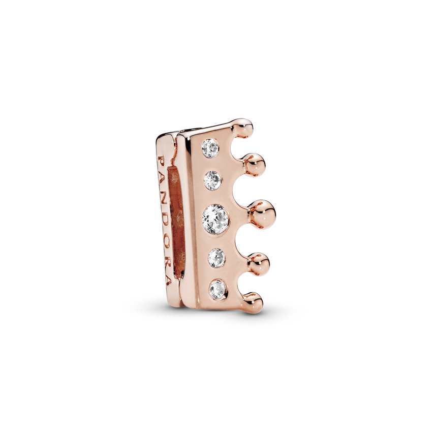 Charm clip Pandora Rose with cubic 