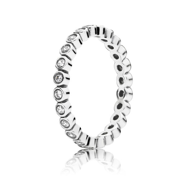 Ring Silver 925 With Cubic Zirconia , Alluring Delicate Brilliant