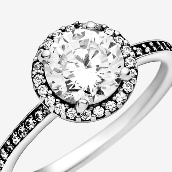 Ring Silver 925 With Cubic Zirconia, Classic Elegance