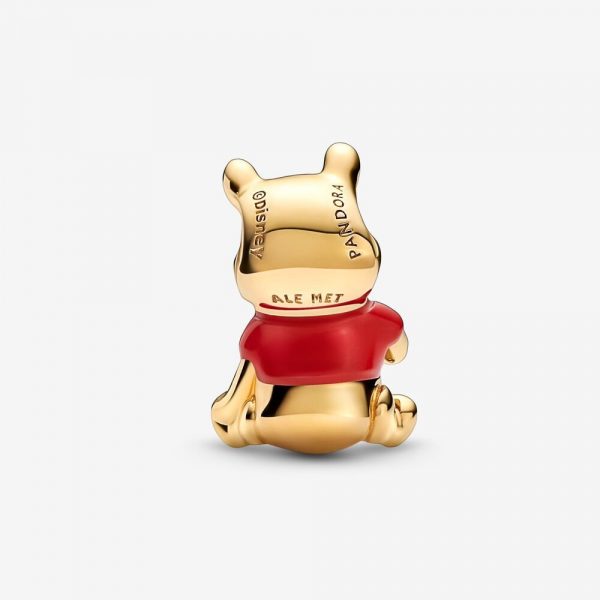 Σύμβολο Με Επίστρωση Χρυσού Κ14 Και Σμάλτο, Winnie The Pooh