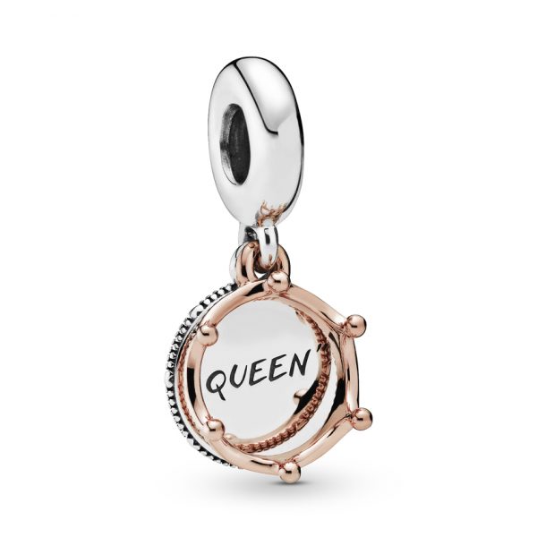 Dangle Charm Silver 925 And Pandora Rose, Queen &Amp; Regal Crown