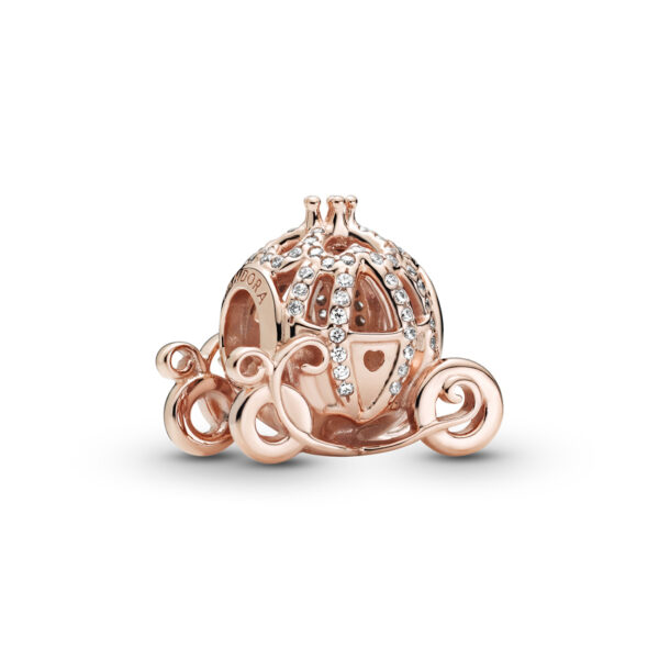 Charm Pandora Rose With Cubic Zirconia, Disney Cinderella Sparkling Carriage
