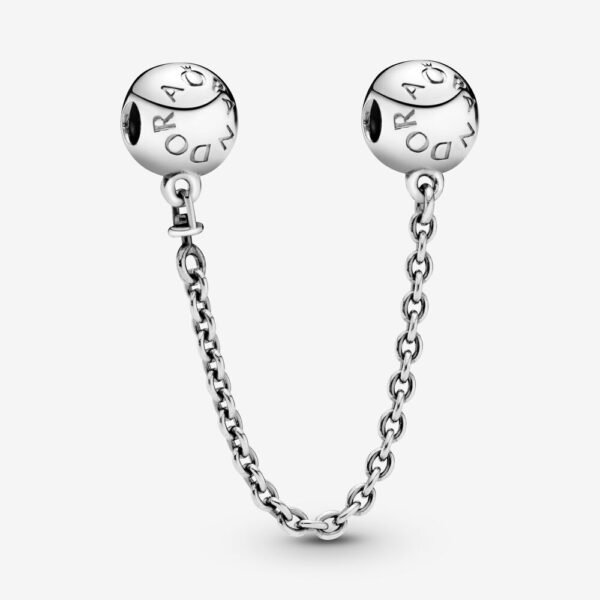 Safety Chain Silver 925, Pandora Logo