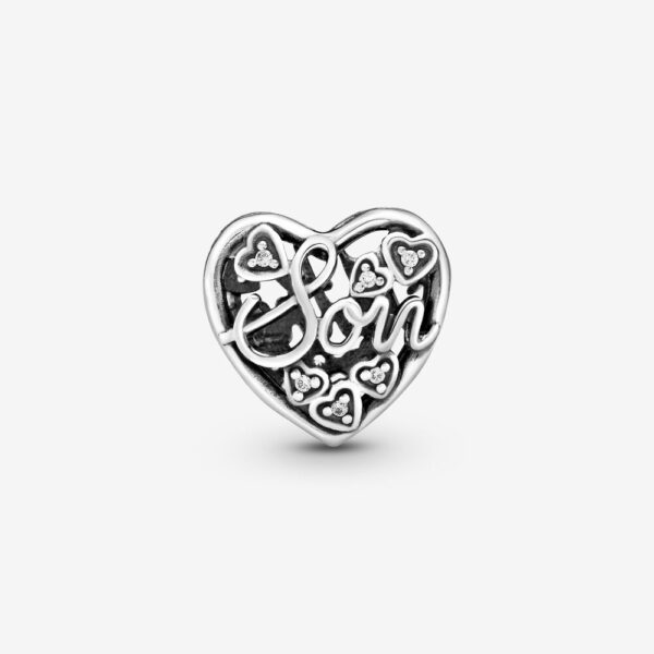 Charm Silver 925, With Cubic Zirconia, Mother And Son