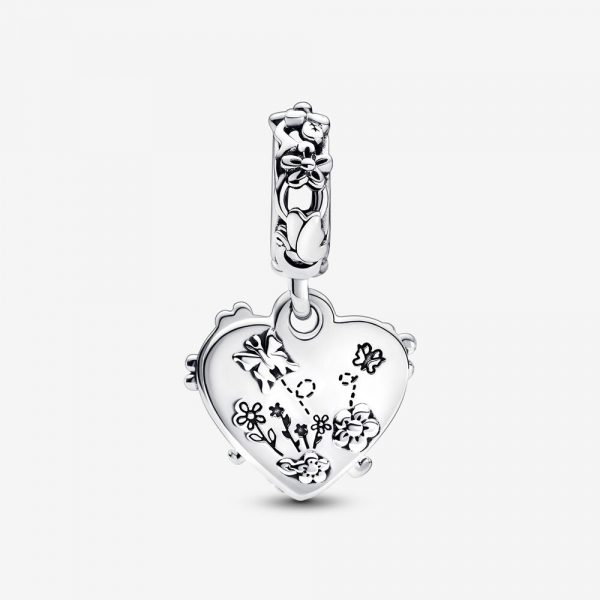 Disney Winnie The Pooh And Piglet Double Dangle Charm