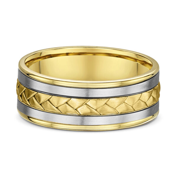 Wedding Ring Yellow And White Gold K14