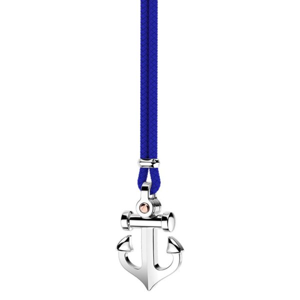 Necklace Silver 925 With Kevlar And Cordon, Anchor