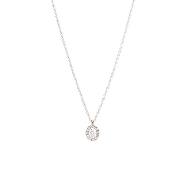 Necklace White Gold 18K With Diamonds