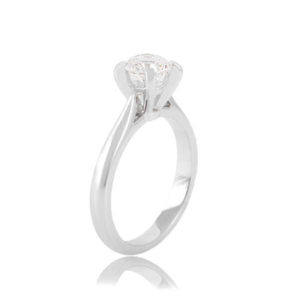 Ring White Gold 18K With Diamond, Solitaire