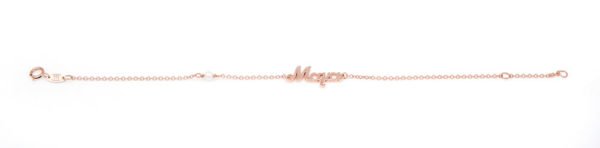 Bracelet Rose Gold 14K With Freshwater Pearl And Enamel, Mother