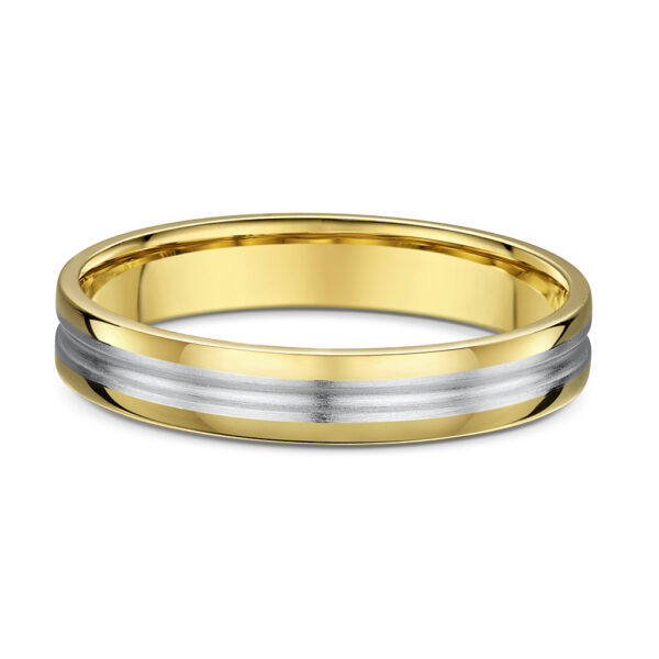 Wedding Ring Yellow And White Gold K14