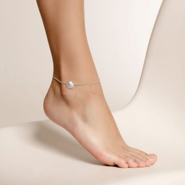 Anklet Silver 925, Seashell