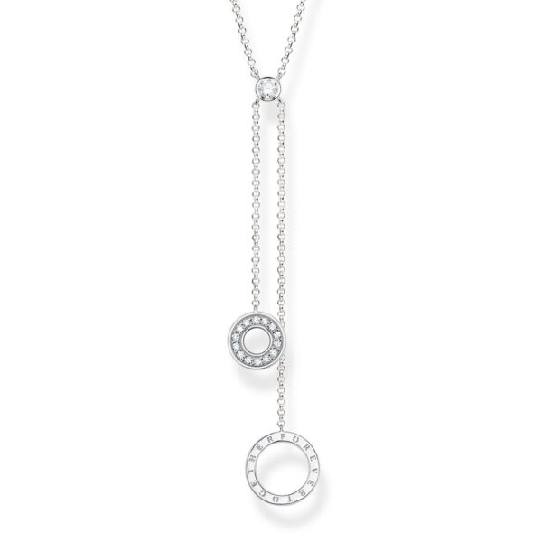Necklace Silver 925 With Cubic Zirconia , Together Forever