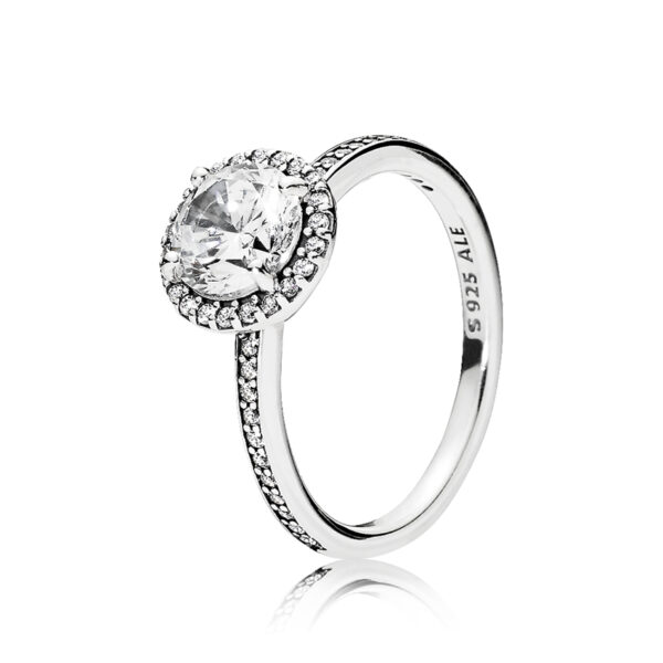 Ring Silver 925 With Cubic Zirconia, Classic Elegance