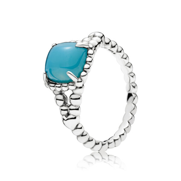 Ring Silver 925 With Crystal, Blue Vibrant Spirit