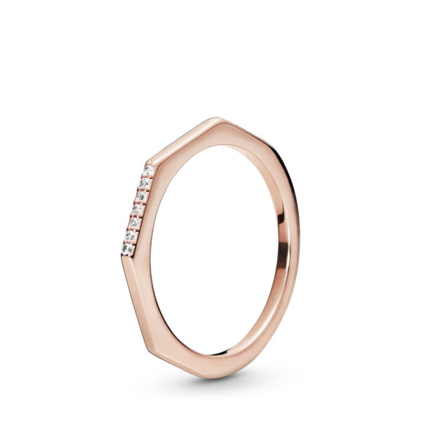 Ring Pandora Rose With Cubic Zirconia, Multifaceted