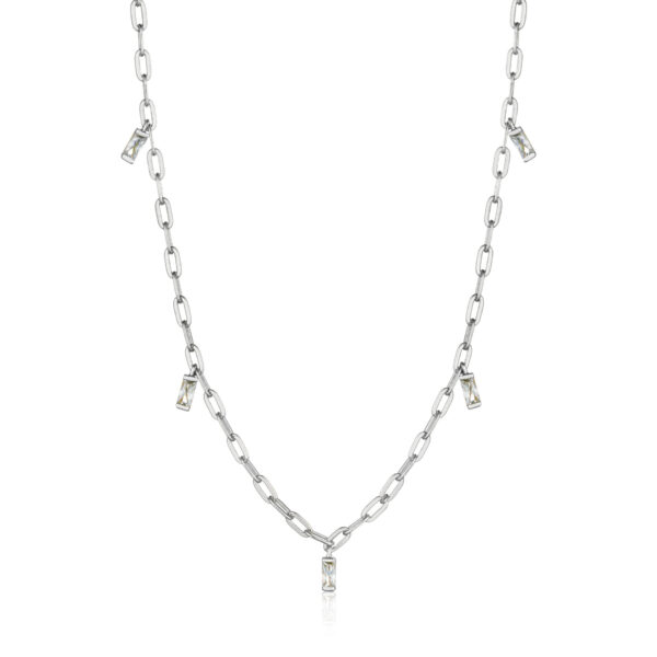 Necklace Silver 925 With Cubic Zirconia, Glow Drop