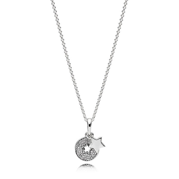 Necklace Silver 925 With Cubic Zirconia , Celebration Of Stars