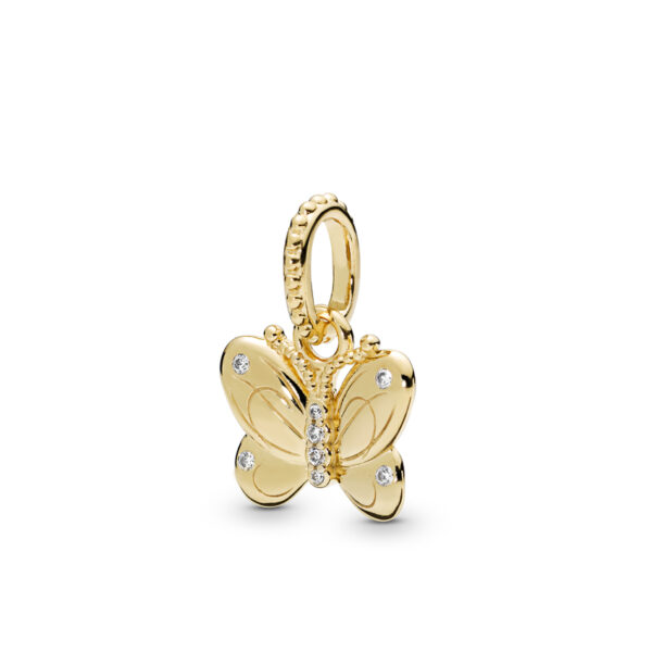 Pendant Pandora Shine With Cubic Zirconia, Decorative Butterfly