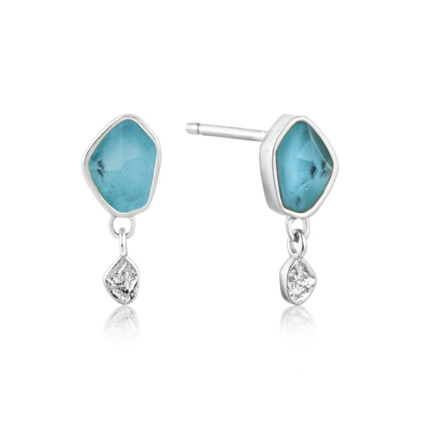 Earrings Silver 925, Turquoise Drop